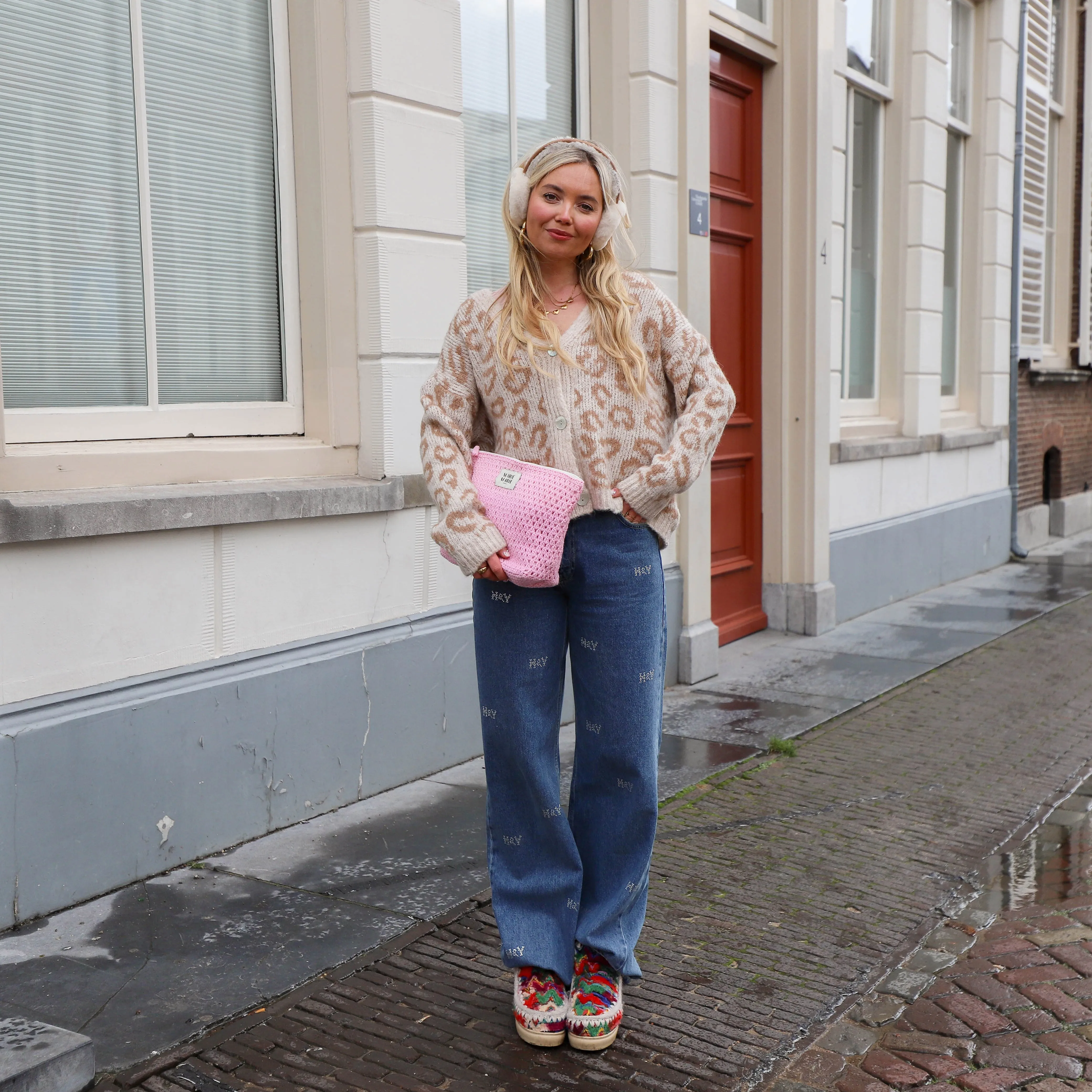 Leo cardigan sand