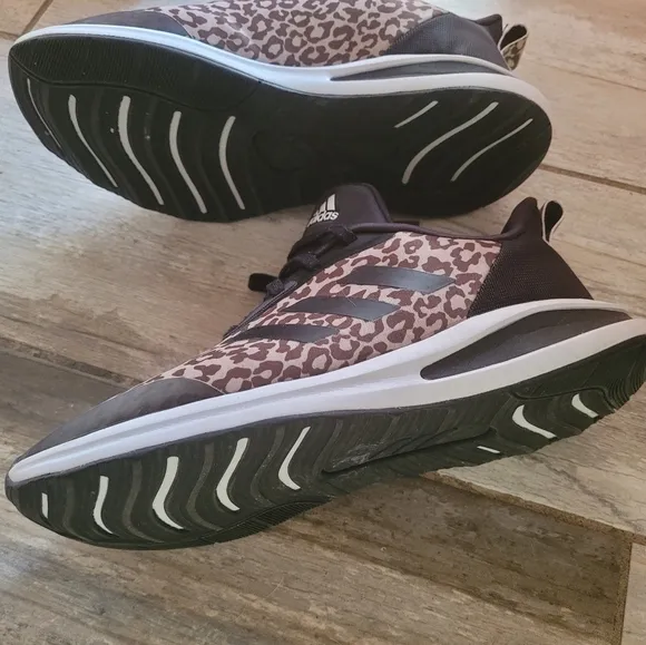 Leopard Adidas youth sneakers