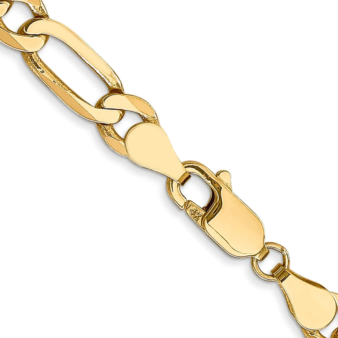 Leslie 14k Yellow Gold 5.25mm Flat Figaro Chain
