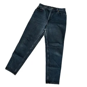 LEVI’S 551 RELAXED FIT TAPERED LEG BLACK JEANS DENIM HIGH WAIST VINTAGE SIZE 8