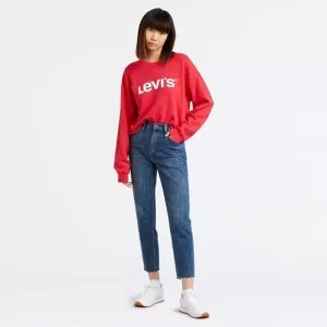 Levi’s Premium Classic Mom Jeans in Mom’s The Word - Dark Wash