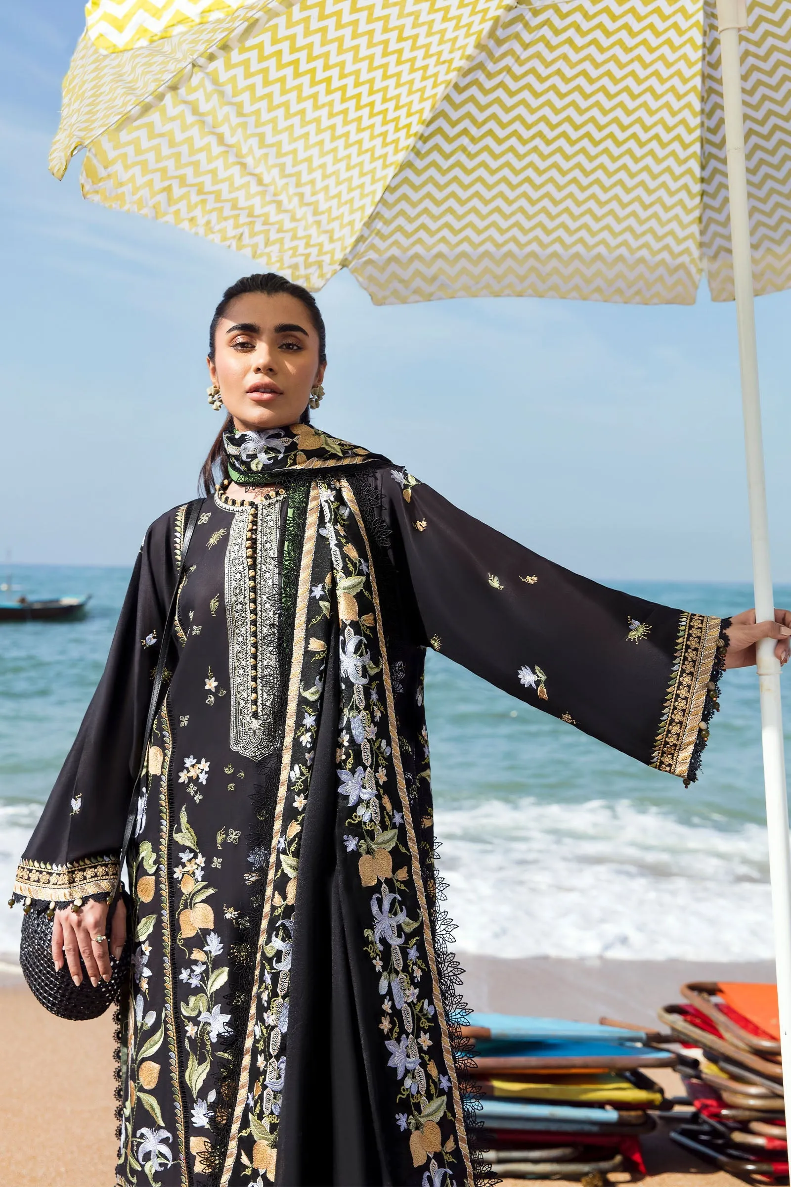 LEYA (ZL23-07 B) | Zaha Lawn Collection 2023 | Embroidered Unstitched Lawn Suits