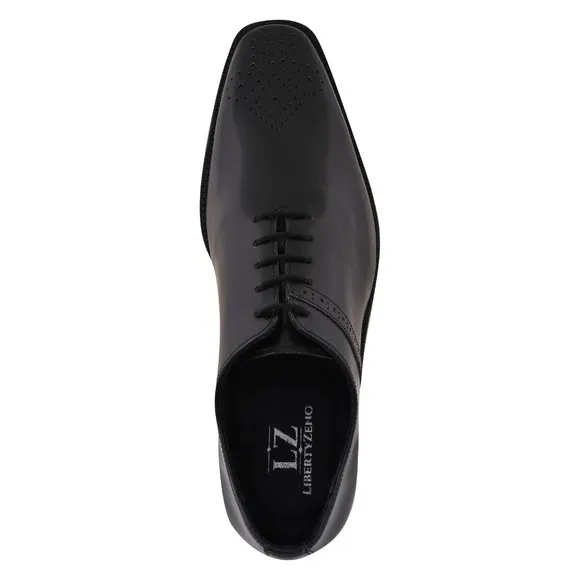 LIBERTYZENO Black WINKLER  Leather Oxford Style Dress Shoes