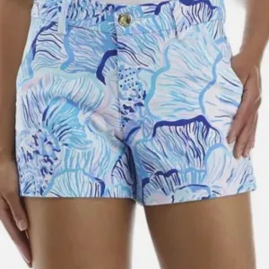 Lilly Pulitzer Callahan Stretch Short Bermuda Blue Fishful Thinking