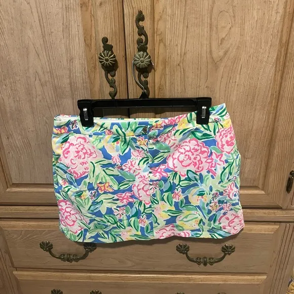 Lilly Pulitzer Colette Floral Knit Skort, Size 6.