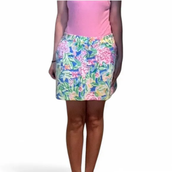Lilly Pulitzer Colette Floral Knit Skort, Size 6.