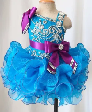Little Princess Glitz Cupcake Pageant Dress For Baby Girl/Toddler/Kids/Child