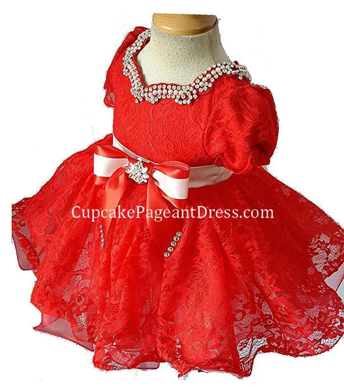Little Princess Lace Natural Baby Doll Pageant Dress