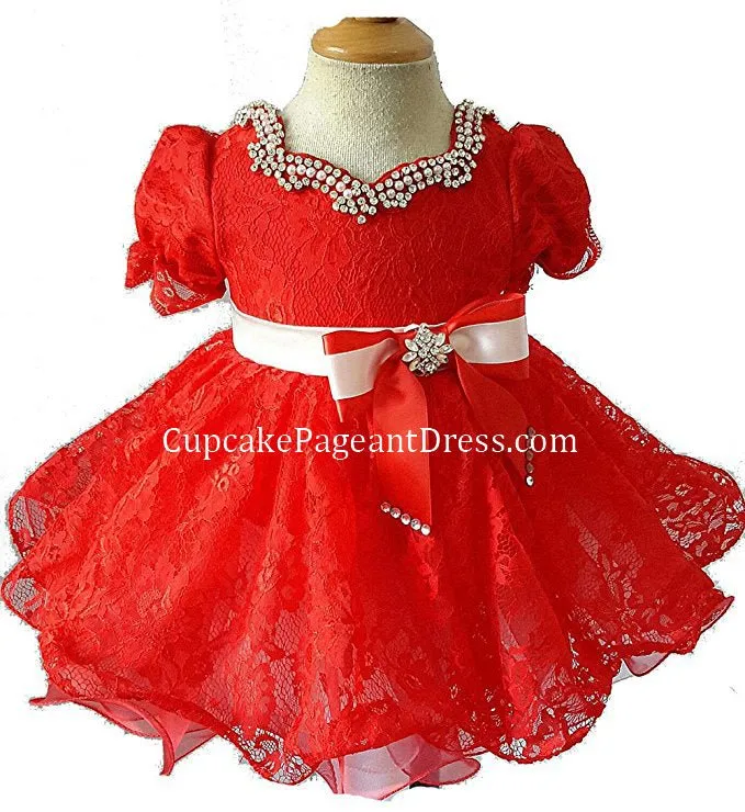 Little Princess Lace Natural Baby Doll Pageant Dress