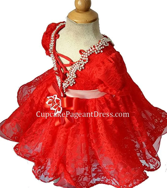 Little Princess Lace Natural Baby Doll Pageant Dress