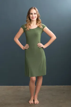 Lizzy Slip Cap Sleeve Scoop Neck Dress Slip - LE ♥