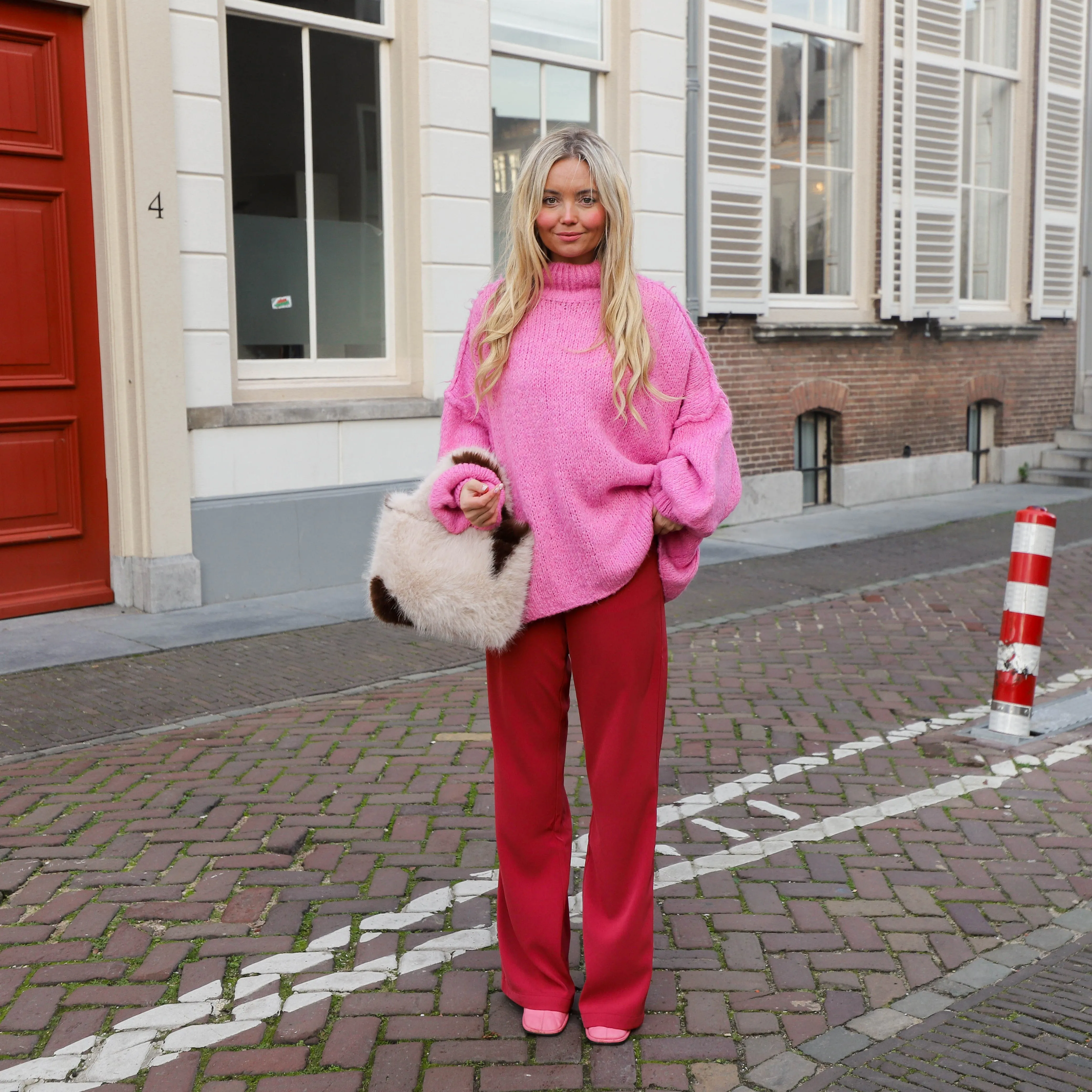 Loiza knit candy pink