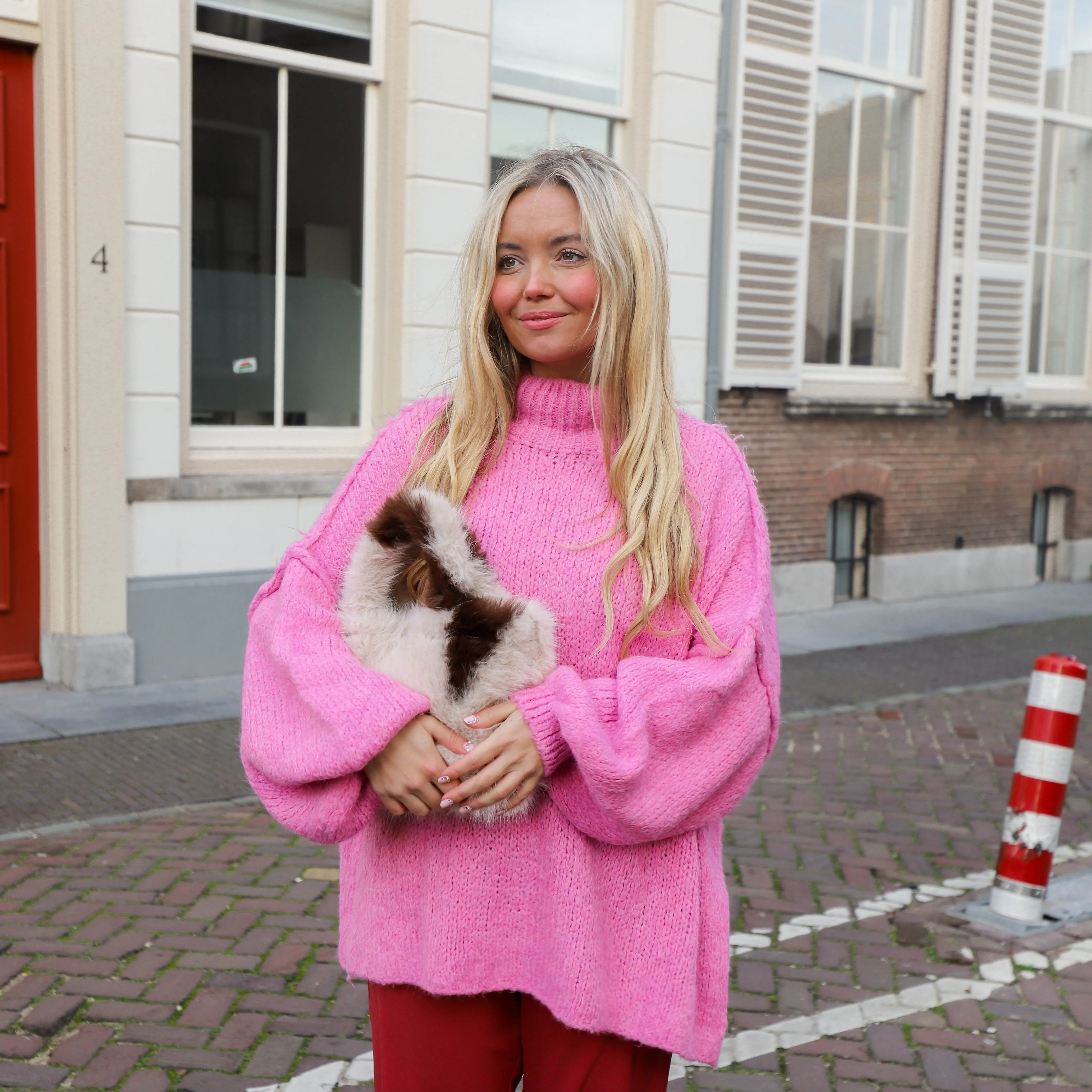 Loiza knit candy pink