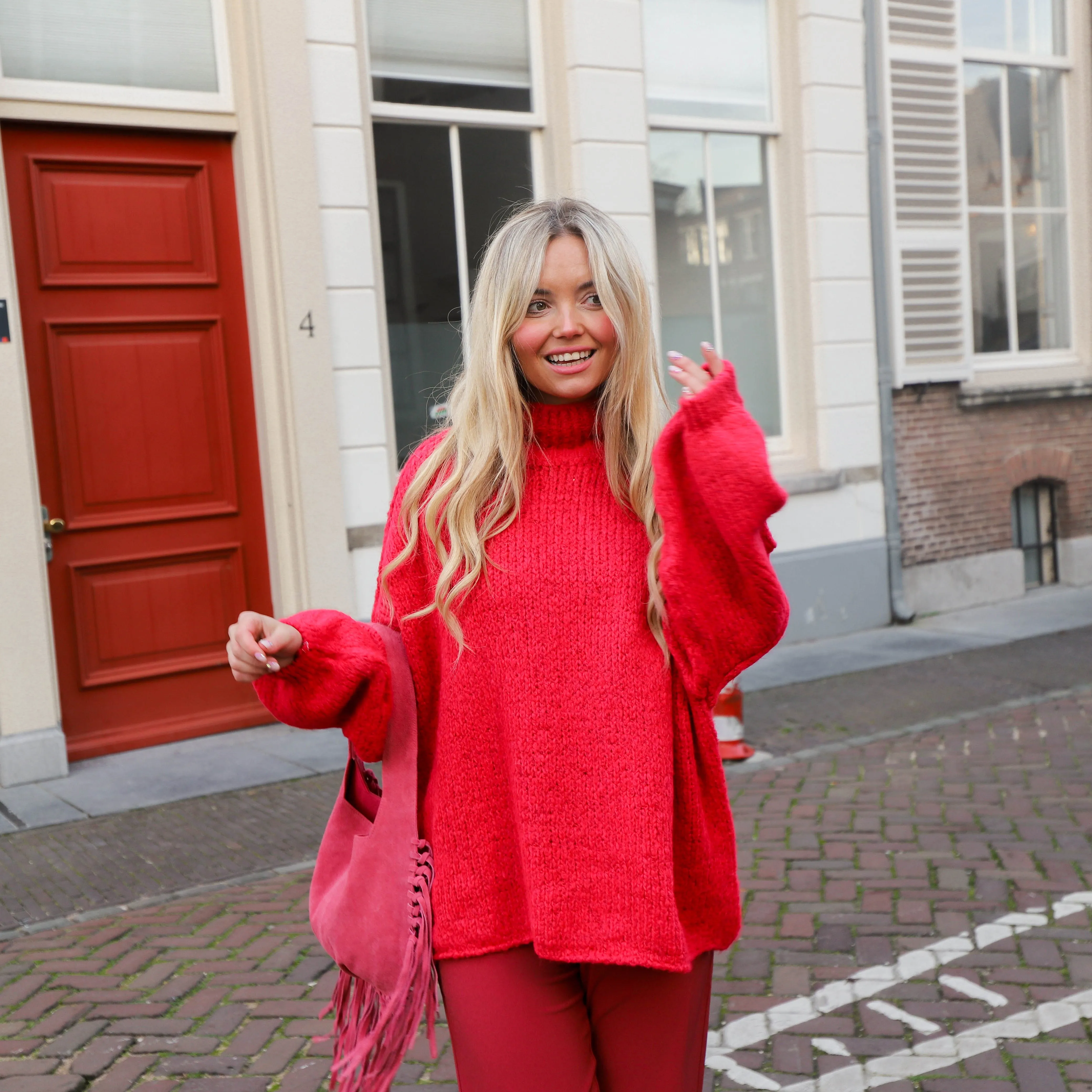 Loiza knit dieproze