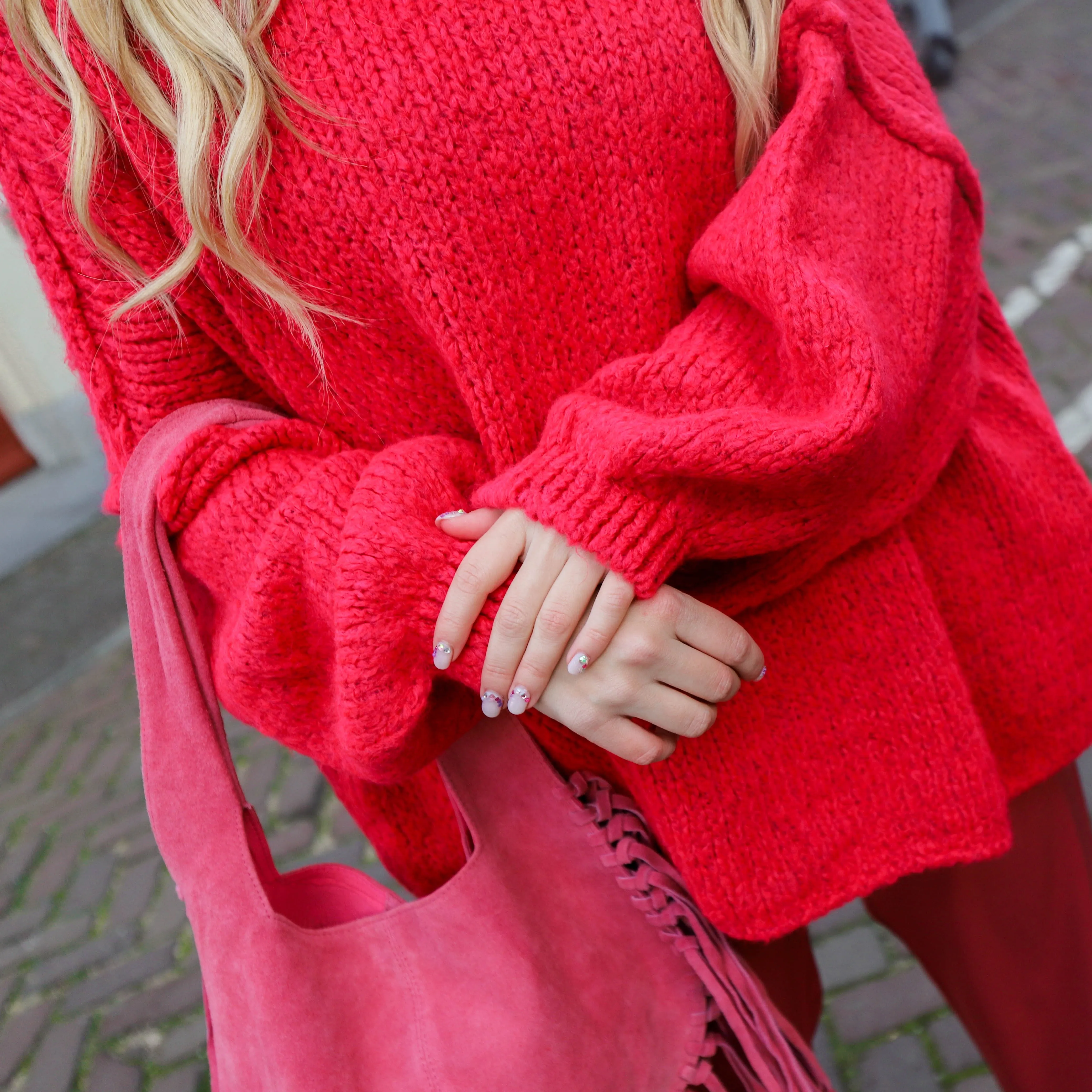Loiza knit dieproze