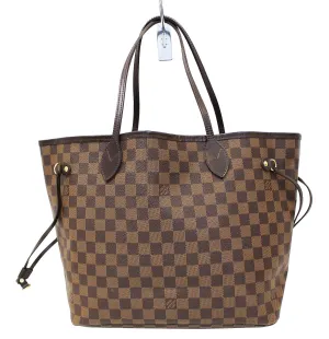LOUIS VUITTON Damier Ebene Neverfull MM Shoulder Bag