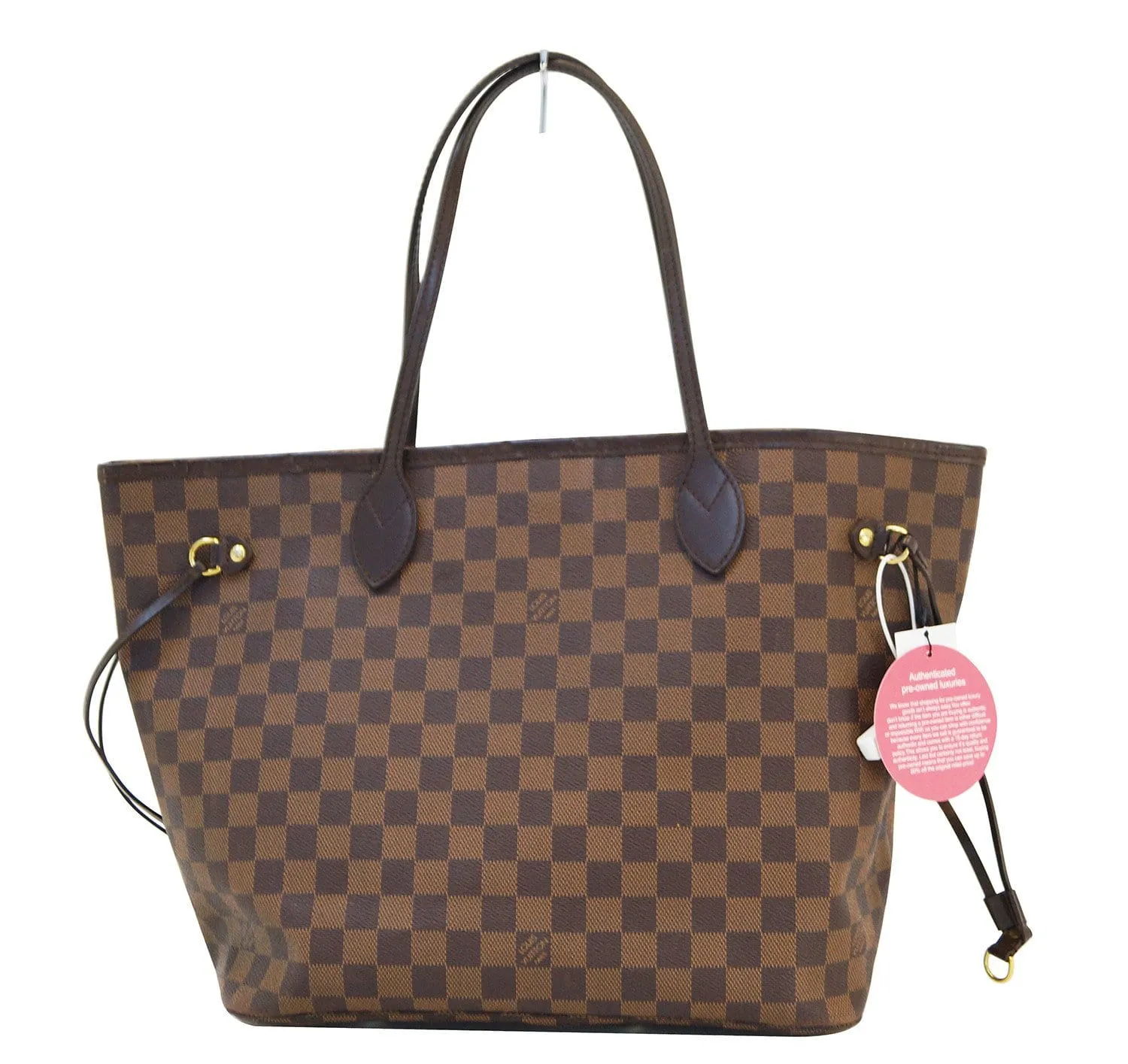 LOUIS VUITTON Damier Ebene Neverfull MM Shoulder Bag