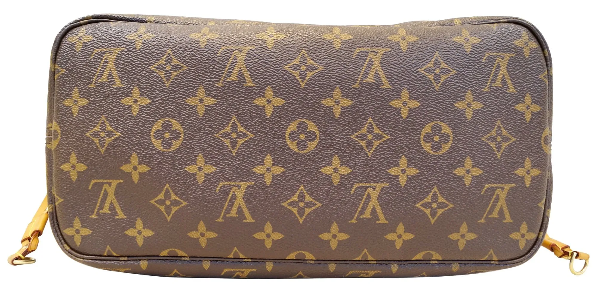 LOUIS VUITTON Monogram Canvas Neverfull MM Shoulder Bag Yellow Interior