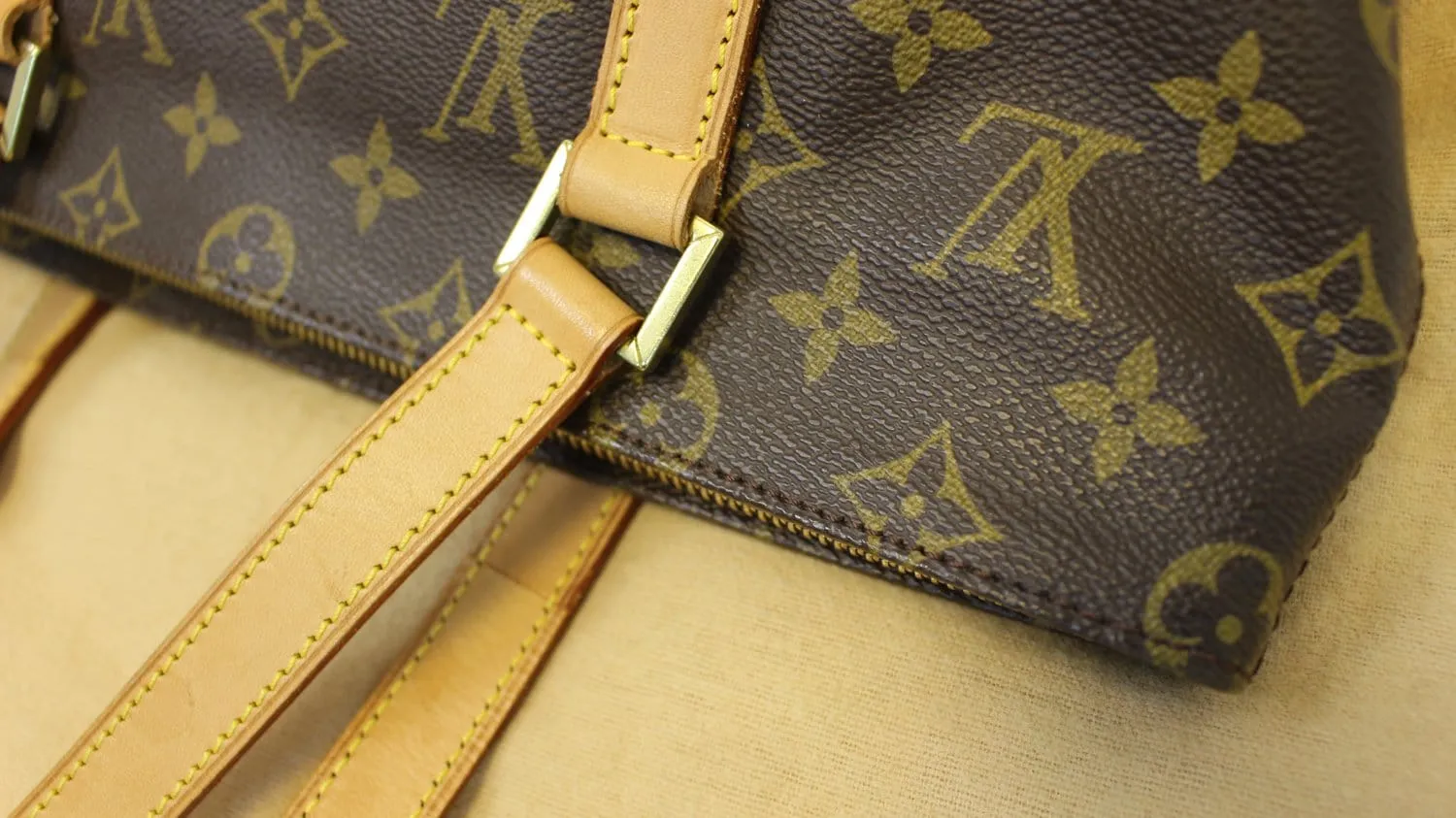 LOUIS VUITTON Monogram Canvas Piano Cabas Bag