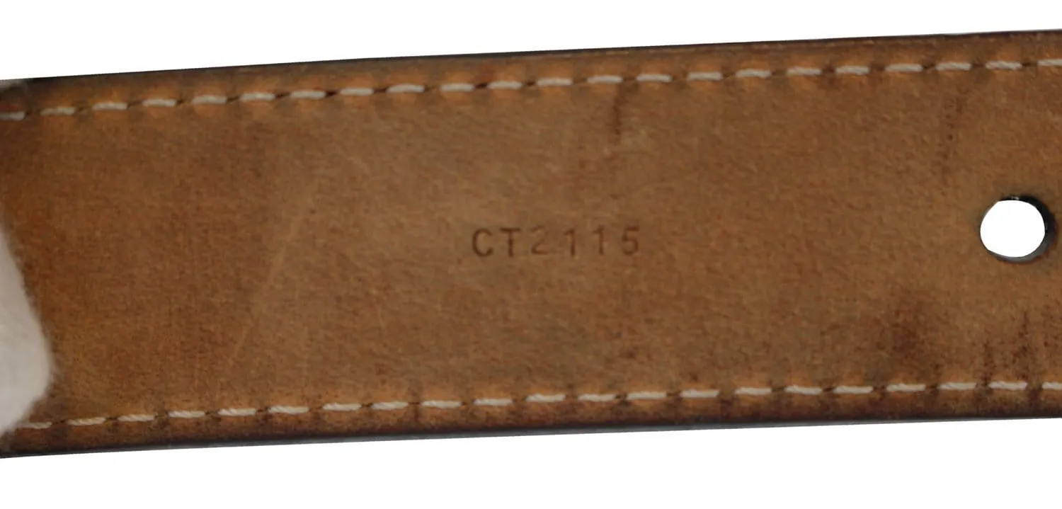 LOUIS VUITTON Monogram LV Initials Belt 90/36