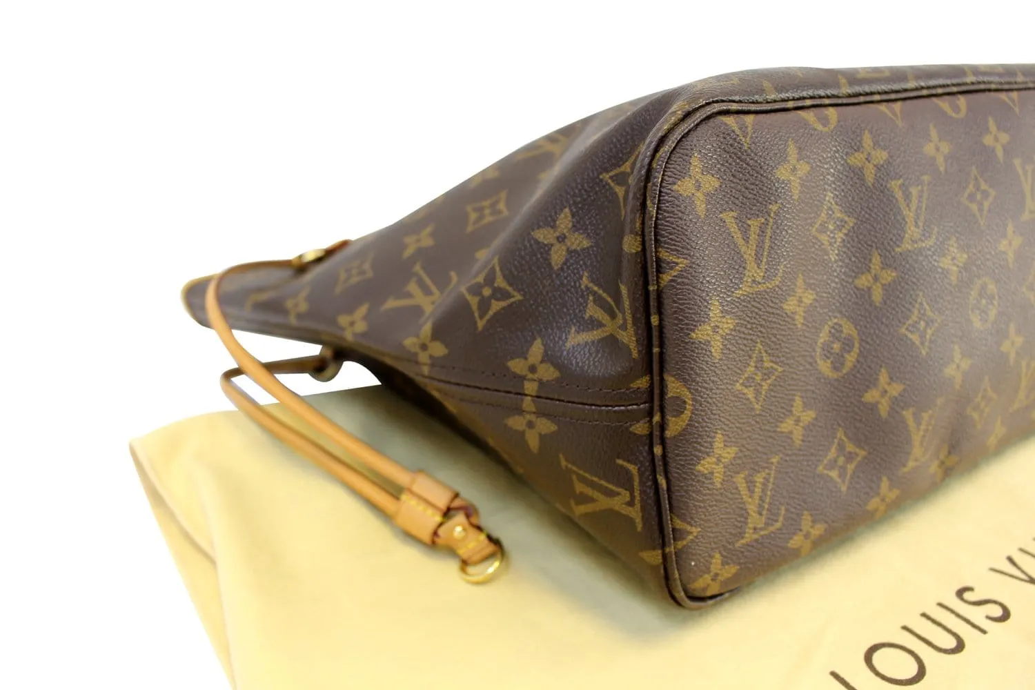 LOUIS VUITTON Pre Owned Monogram Neverfull MM Shoulder Bag Fuchsia