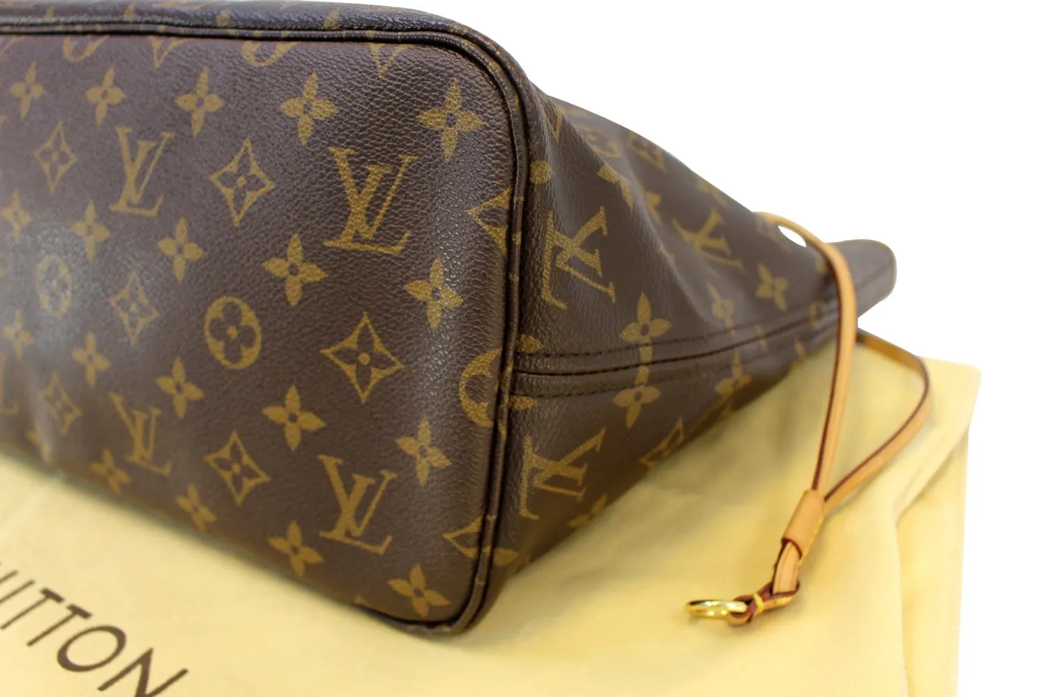 LOUIS VUITTON Pre Owned Monogram Neverfull MM Shoulder Bag Fuchsia