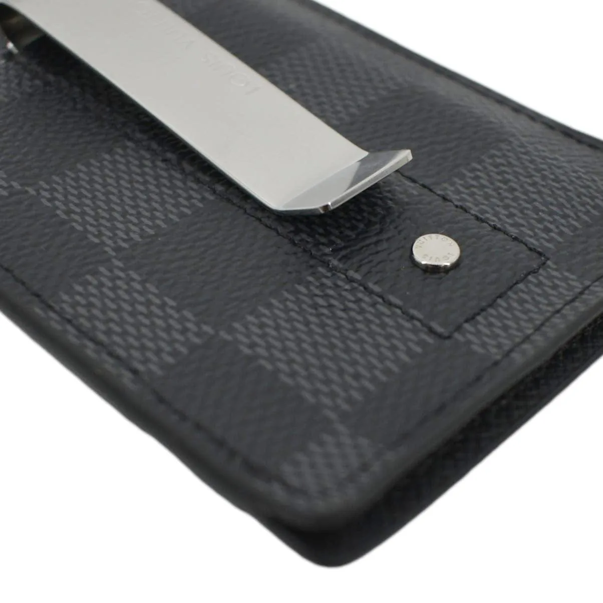 LOUIS VUITTON Prince Damier Graphite Card Holder Grey
