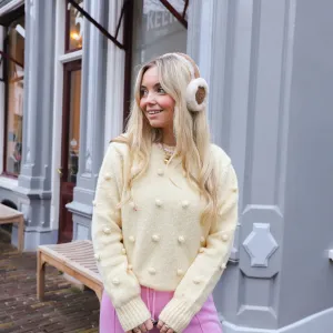 Luce bolletjes trui geel