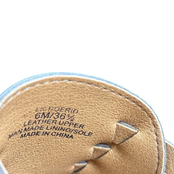 Lucky Brand Doerid Womens Shoe Size 6 Taupe Leather Mules Slip-on Sandals NEW