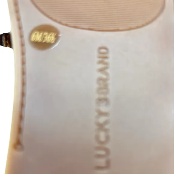 Lucky Brand Doerid Womens Shoe Size 6 Taupe Leather Mules Slip-on Sandals NEW