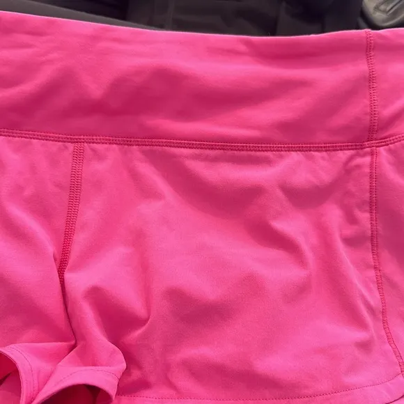 Lululemon Pink Speed Up Low Rise Shorts
