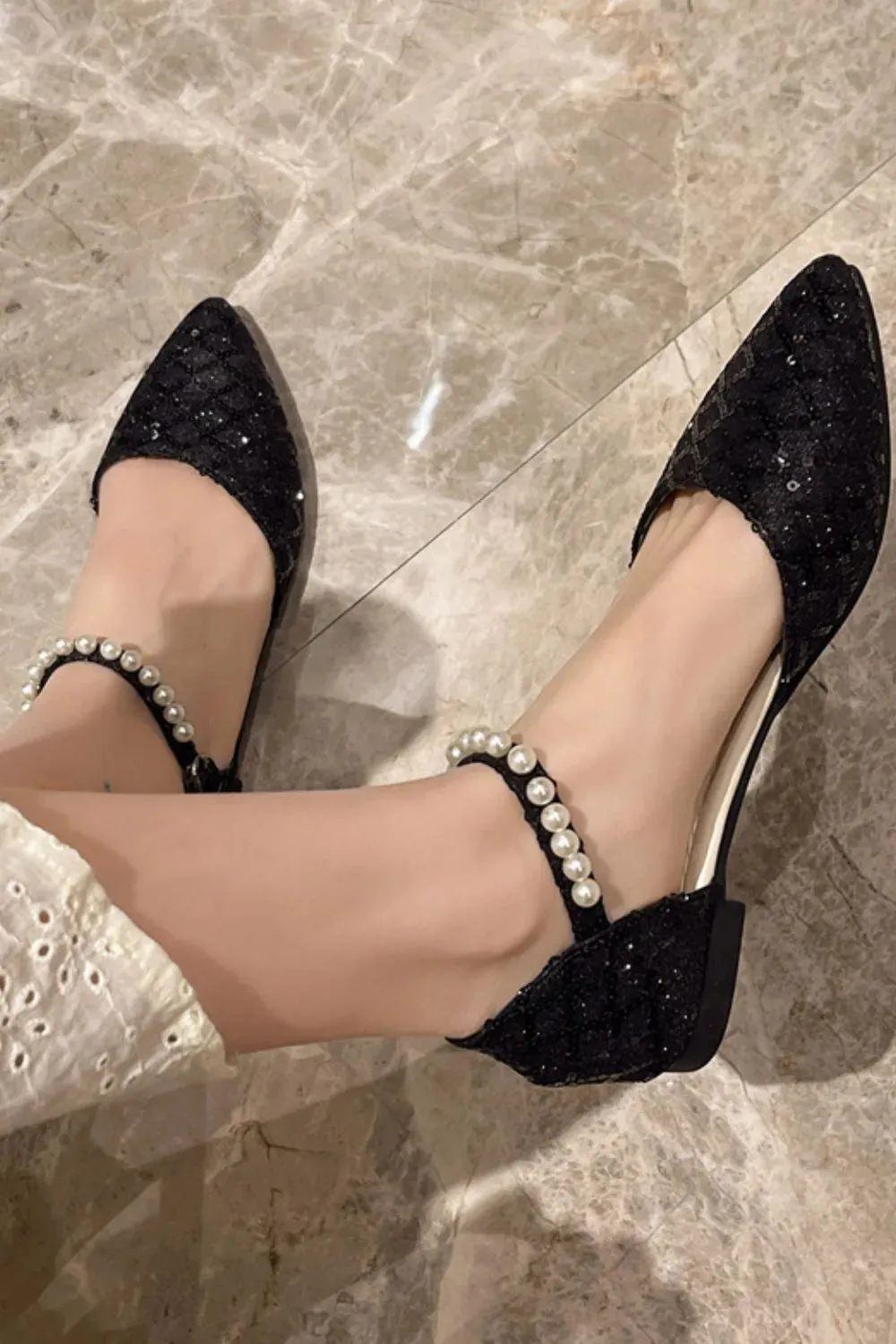 Luxe Hustle Pointed Slip-On Flats
