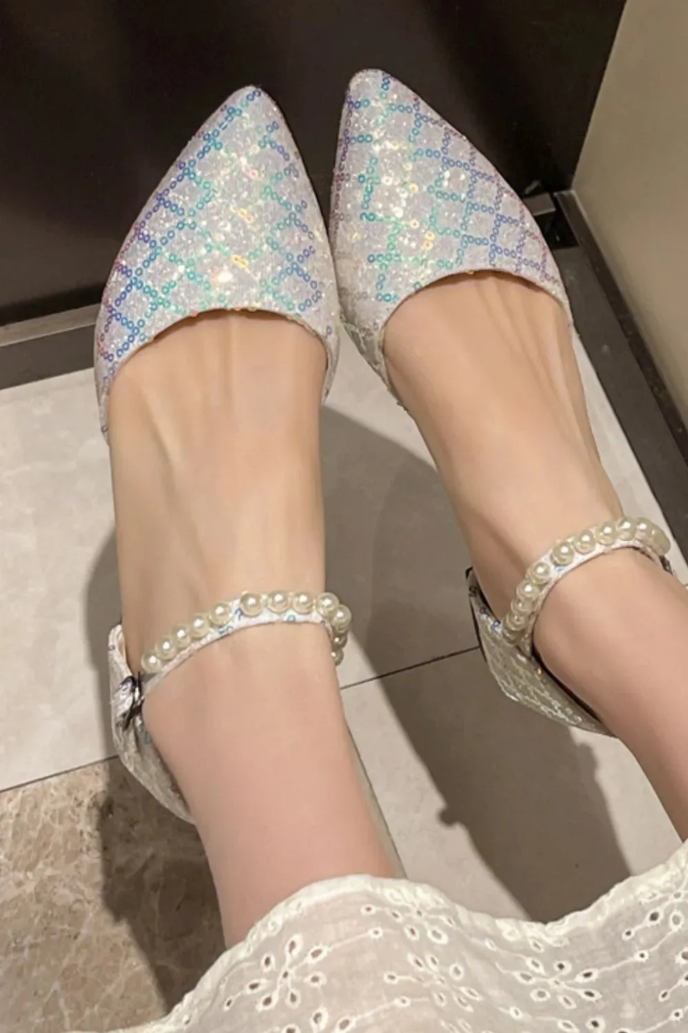 Luxe Hustle Pointed Slip-On Flats