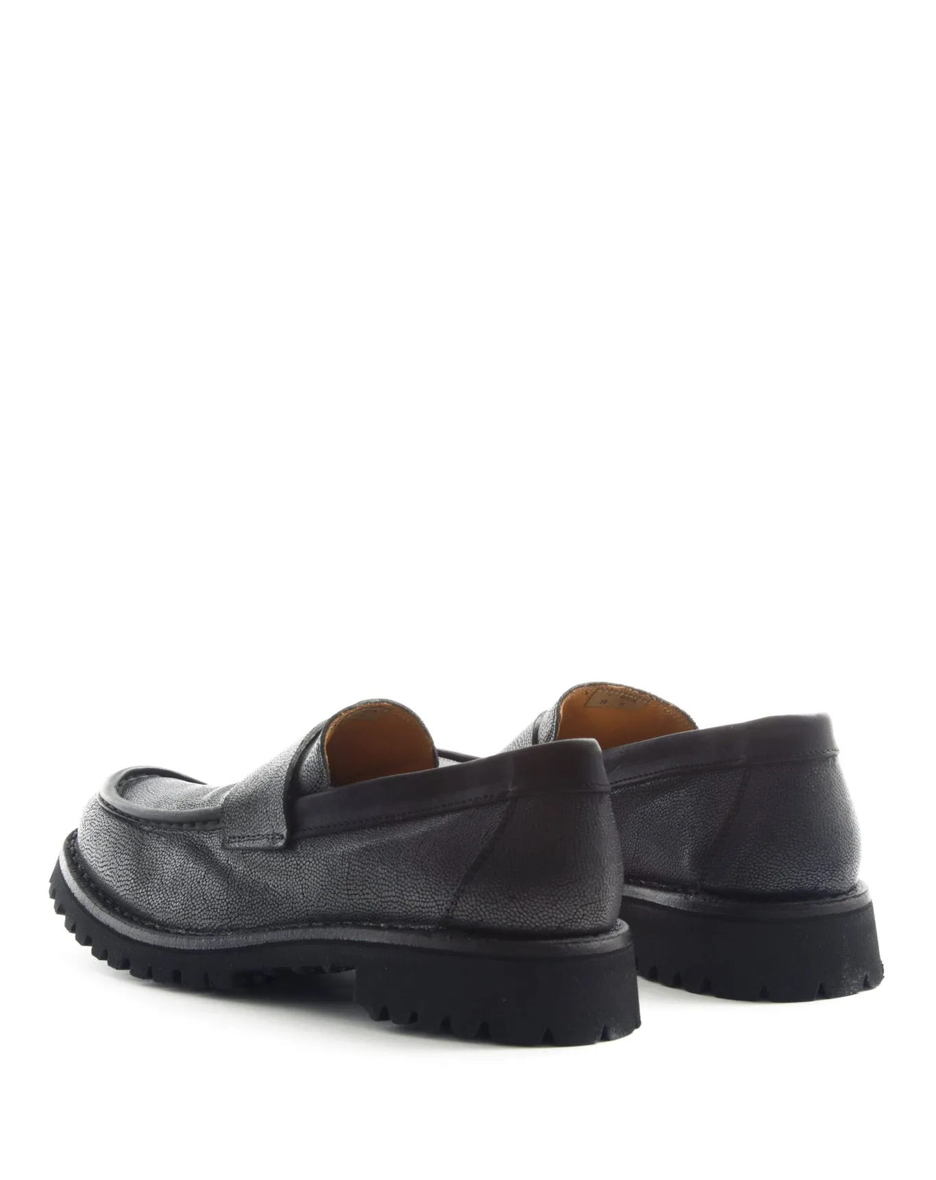 M-EMMET Silver Leather Loafer