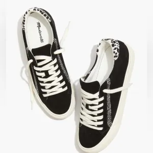 Madewell Item MA522Sidewalk Low-Top Sneakers in Suede and Spot Calf Hair