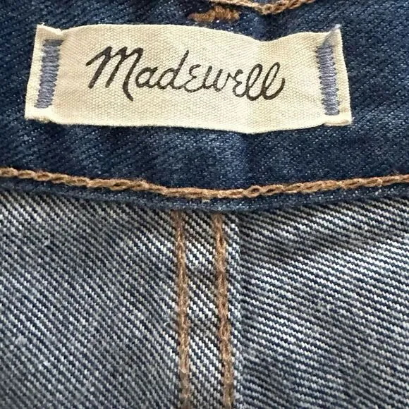 Madewell Medium Wash High Waist Casual Denim Jean Shorts