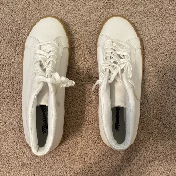 Madewell Sidewalk High-Top Sneakers in Recycled Canvas AI292