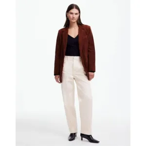 Madewell Tapered Denim Trousers Jeans in Vintage Ivory High Rise Size 27 NWT