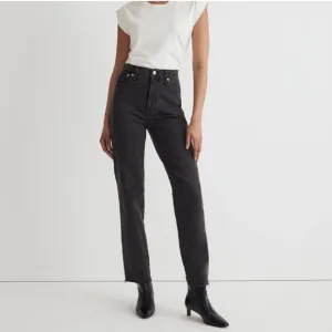 Madewell The Perfect Vintage Straight Jean Black / Gray Wash Size 31