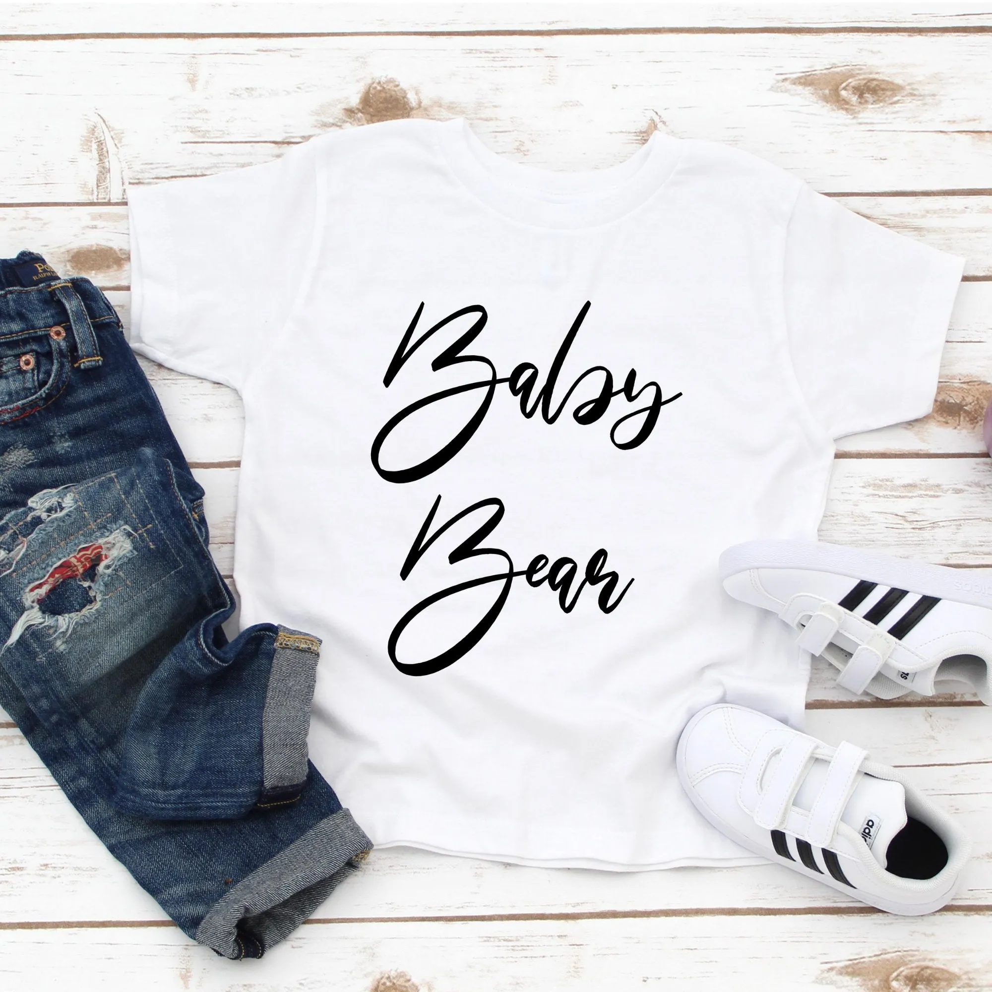Mama Bear Ladies Tee & Baby Bear Baby or ToddlerTee Mother Son Matching Shirts Mother daughter Matching Shirts