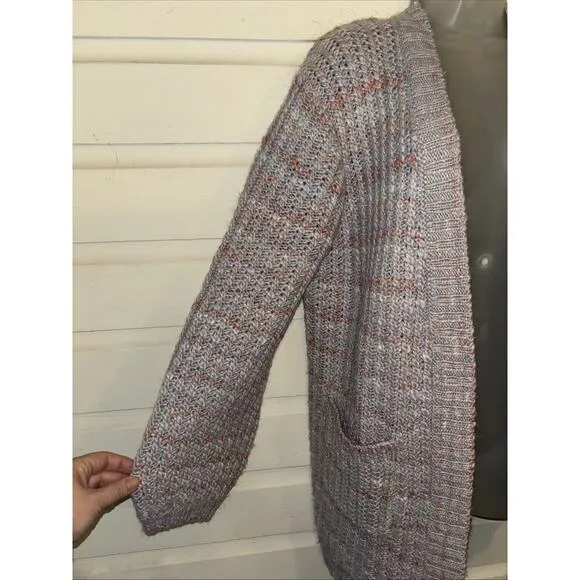 Marina Layer Wool/Alpaca Blend Long Sleeve Open Front Cardigan Sweater Size XL