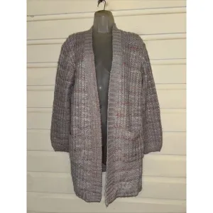 Marina Layer Wool/Alpaca Blend Long Sleeve Open Front Cardigan Sweater Size XL