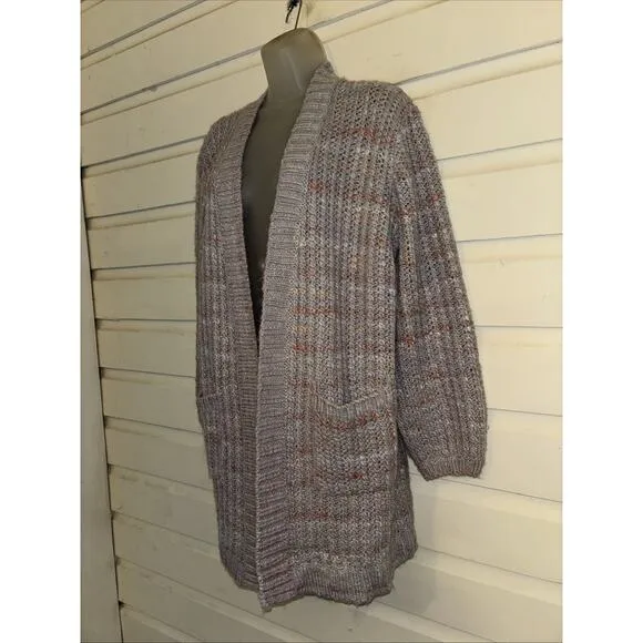 Marina Layer Wool/Alpaca Blend Long Sleeve Open Front Cardigan Sweater Size XL