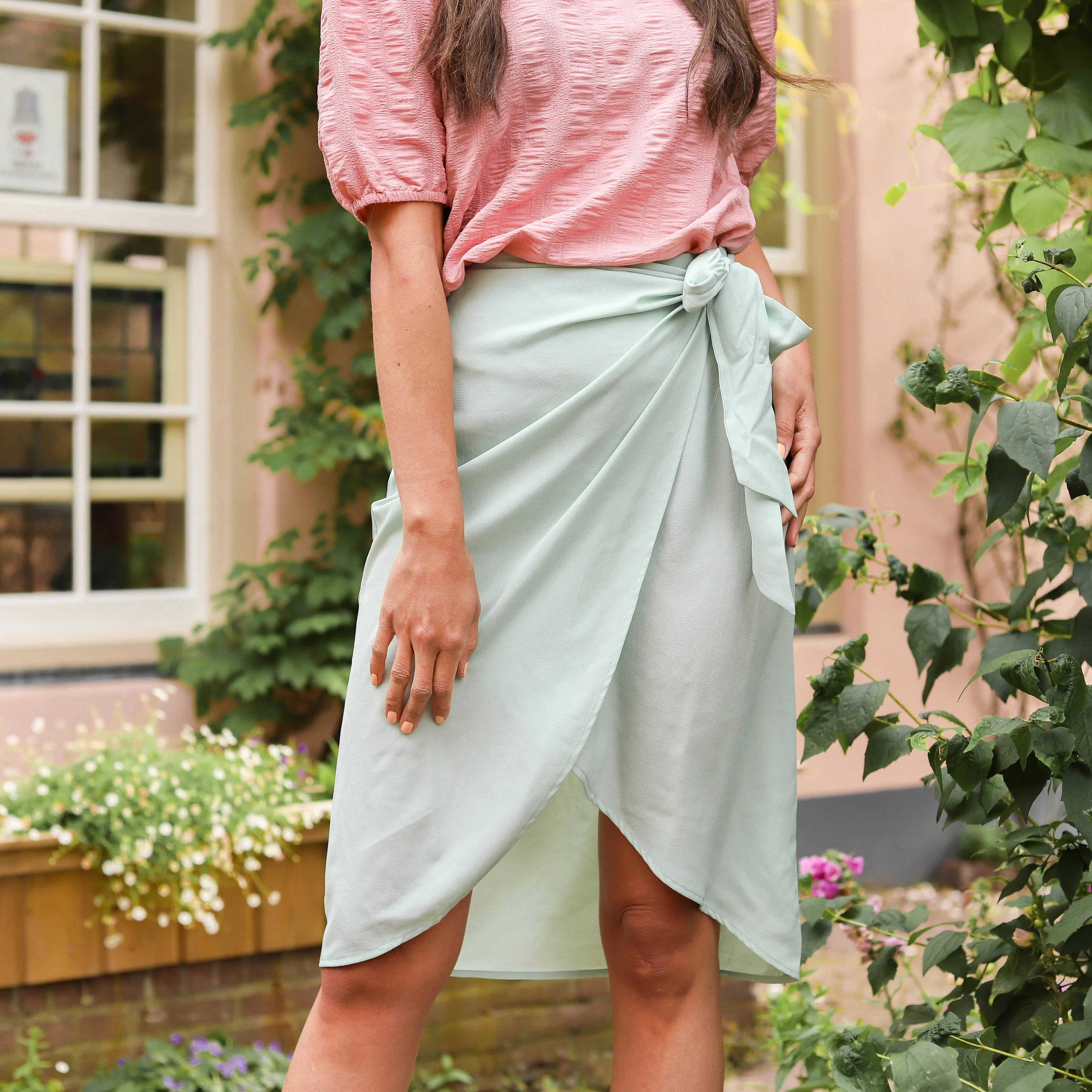 Marlene midi wrap rok
