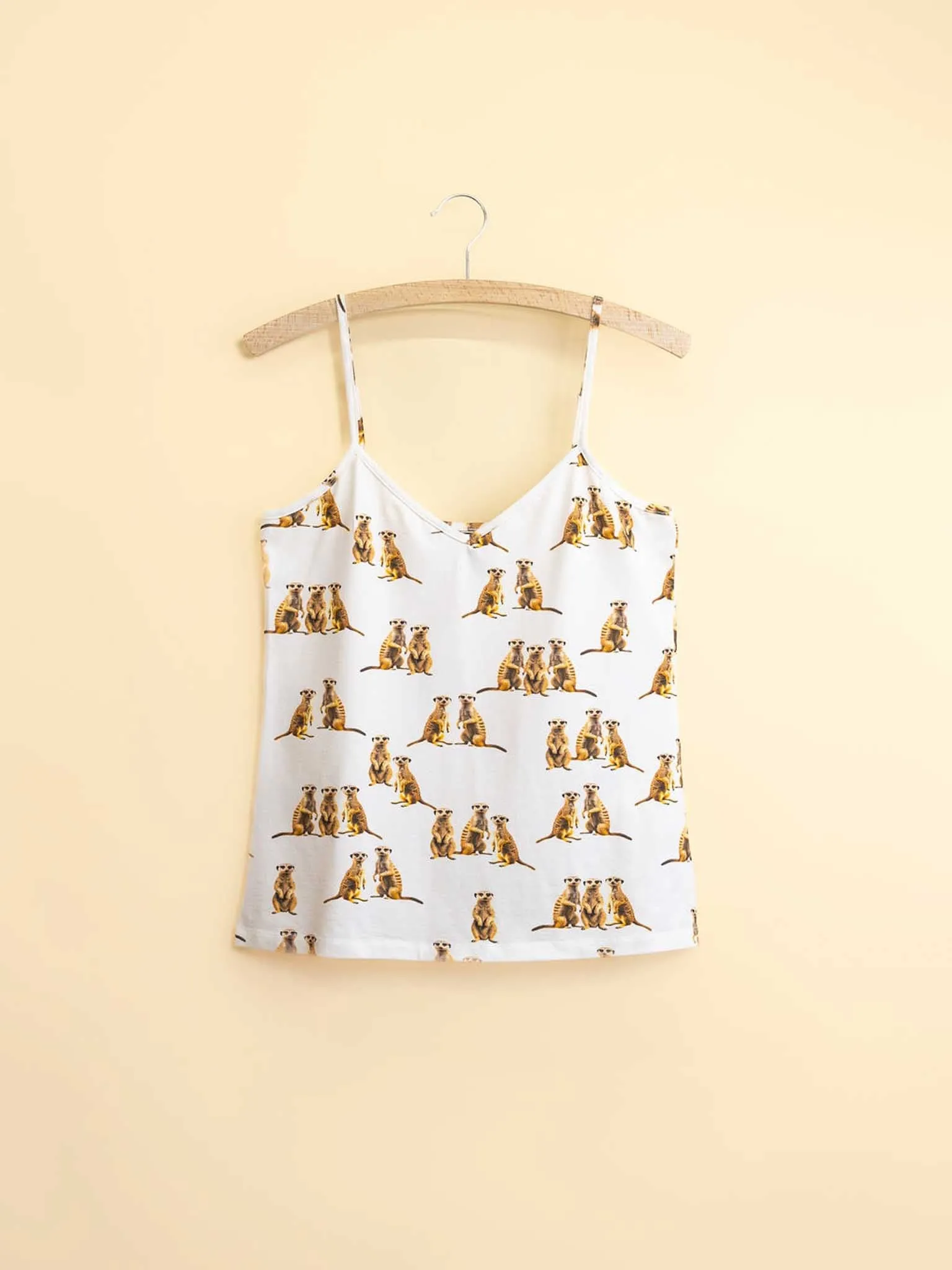 Meerkats Topje en Wijde broek set Dames