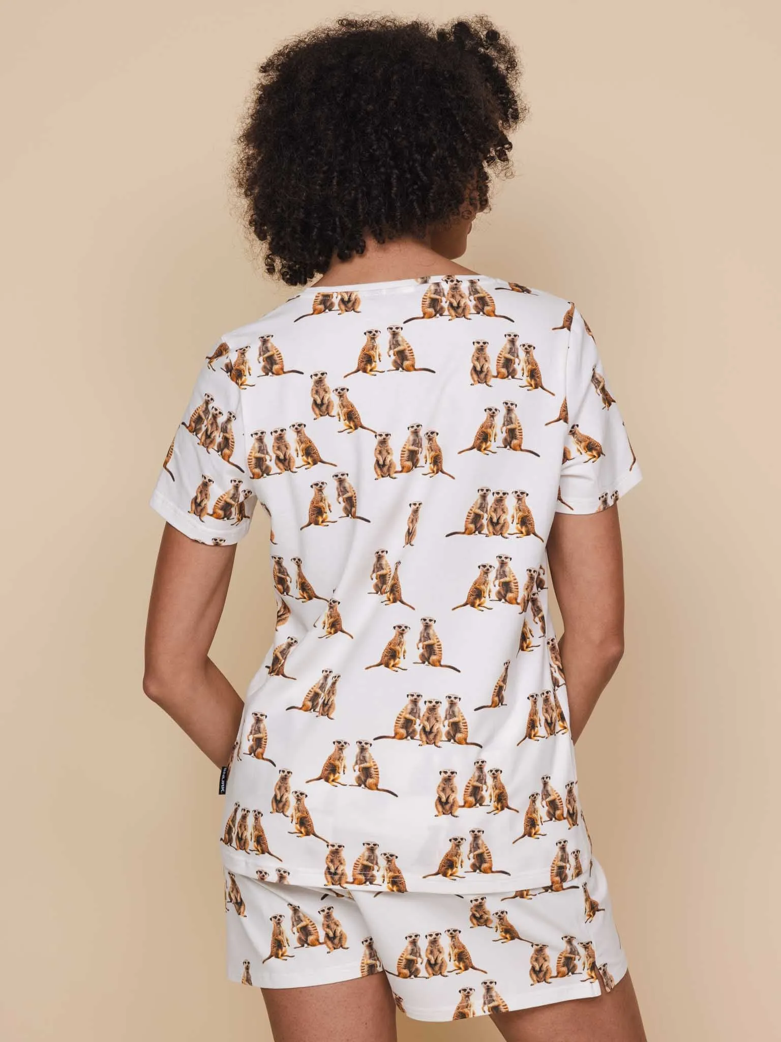 Meerkats V-neck T-shirt Dames