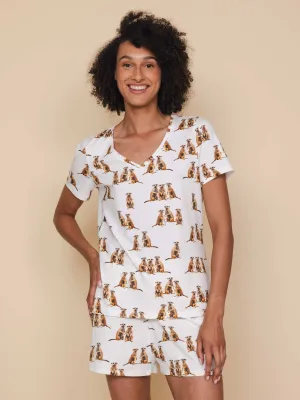 Meerkats V-neck T-shirt Dames