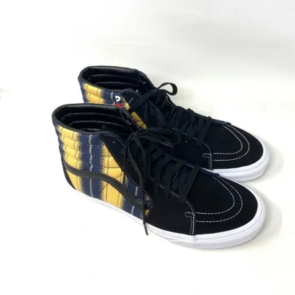 💖MEGA SALE💖VANS SK8-HI Denim  Men's Stripes s Black Suede Canvas  VN0A4BV6TRM