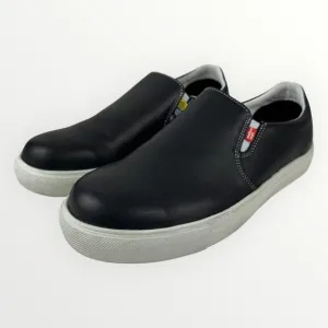Mellow Walk Owen/Jessica Steel Toe Mens Work Sneakers Black Slip Resisting 8.5