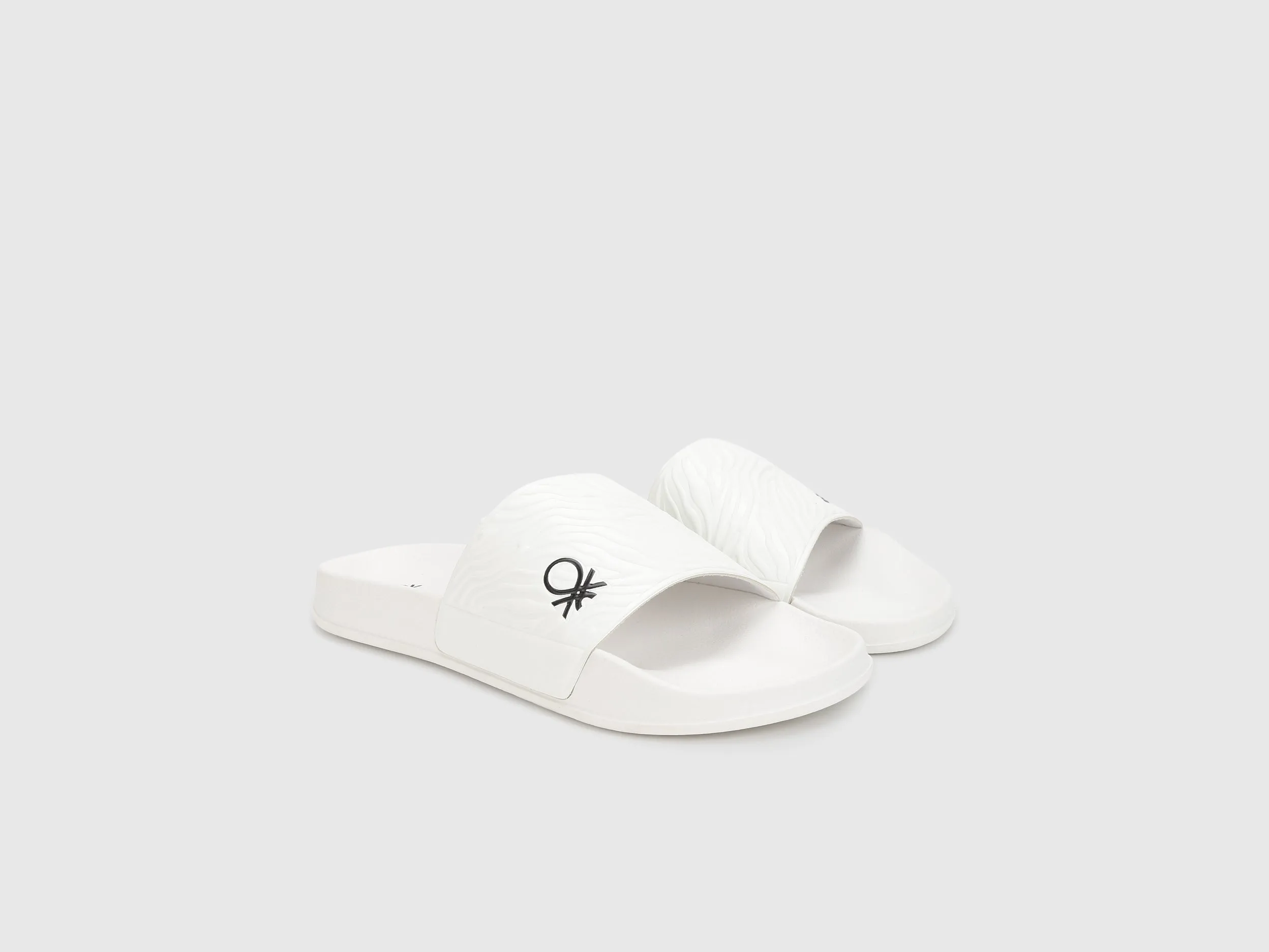 Men Self Design Slip-On Sliders